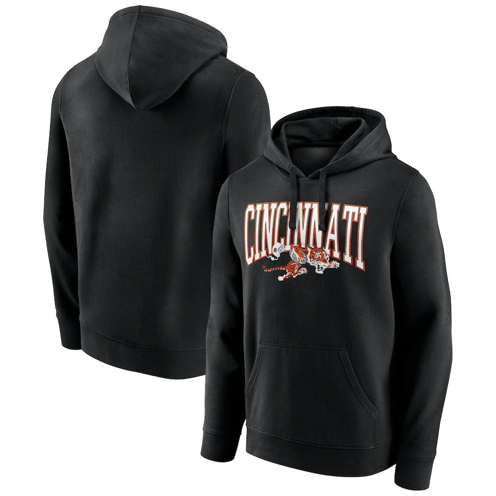 Cincinnati Bengals Gridiron Classics Campus Standard Pullover Hoodie - Black - NFL