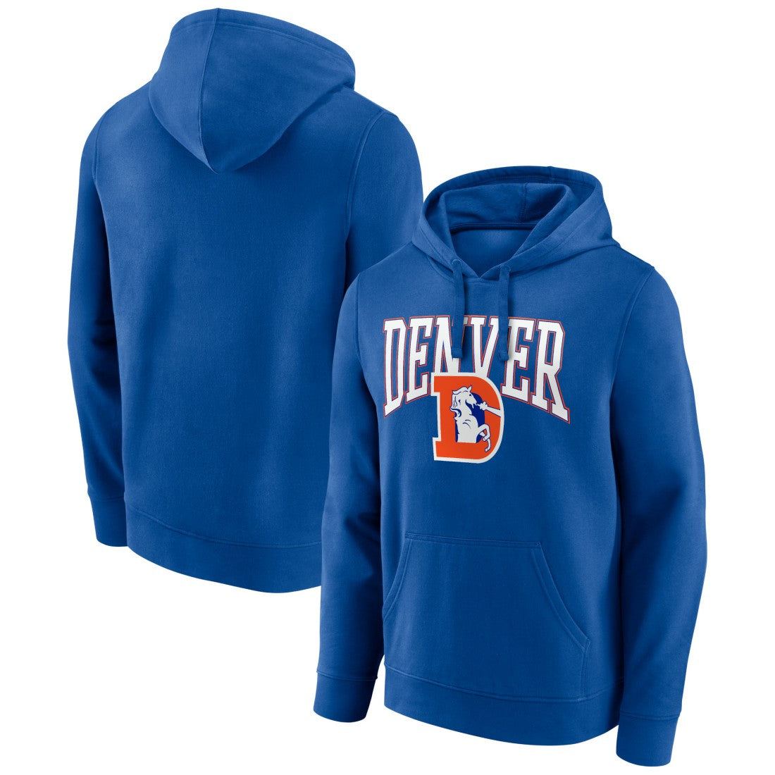 Denver Broncos Gridiron Classics Campus Standard Pullover Hoodie - Royal - NFL