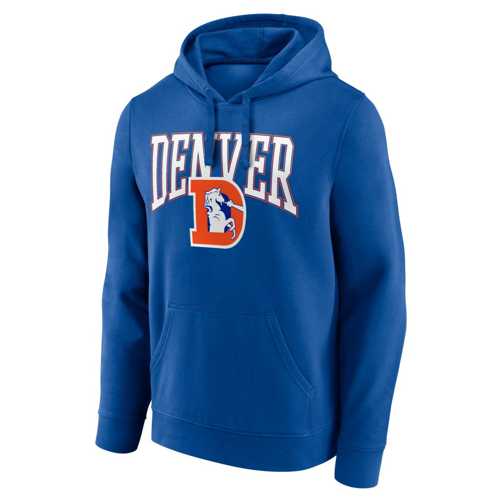 Denver Broncos Gridiron Classics Campus Standard Pullover Hoodie - Royal - NFL