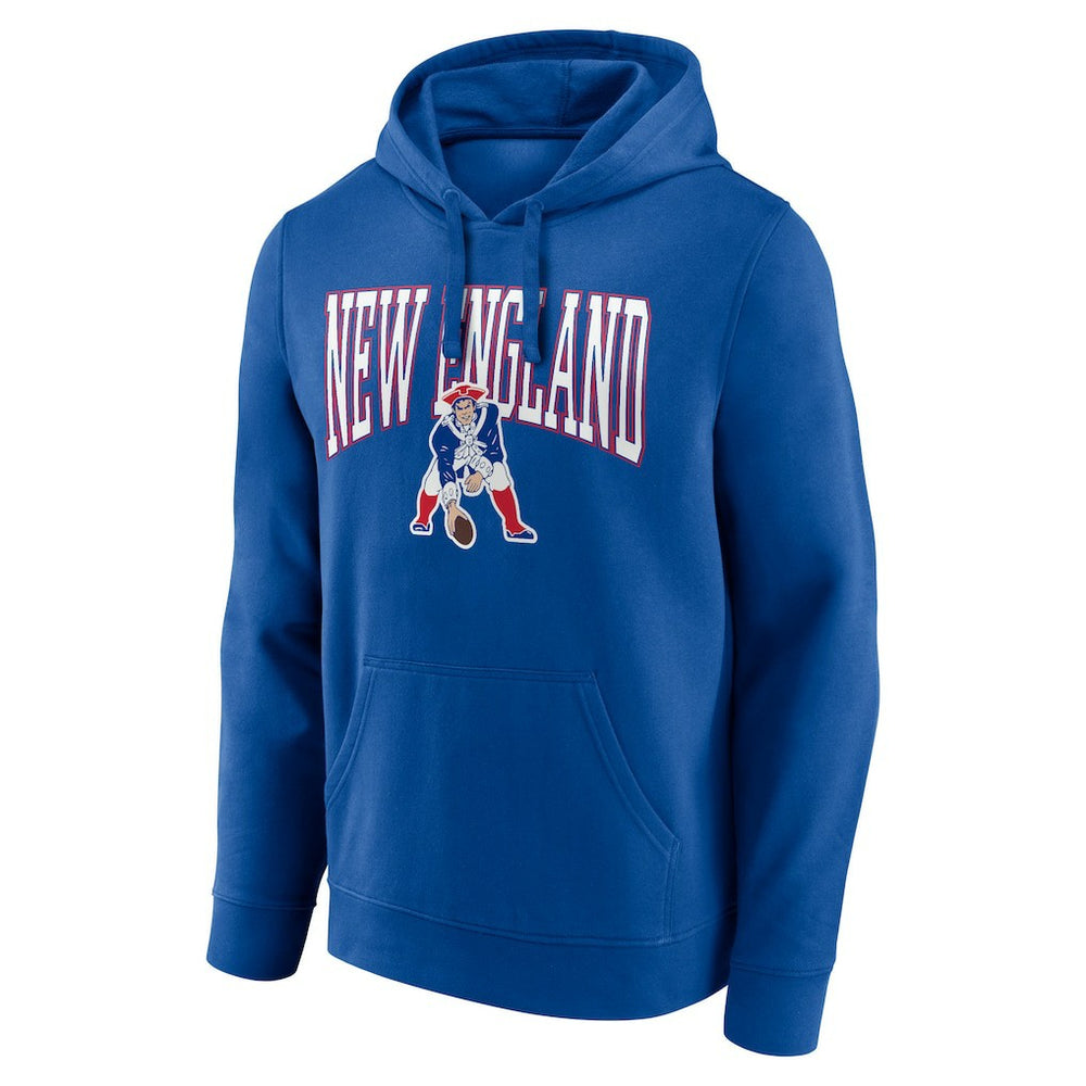 New England Patriots Gridiron Classics Campus Standard Pullover Hoodie - Royal - NFL