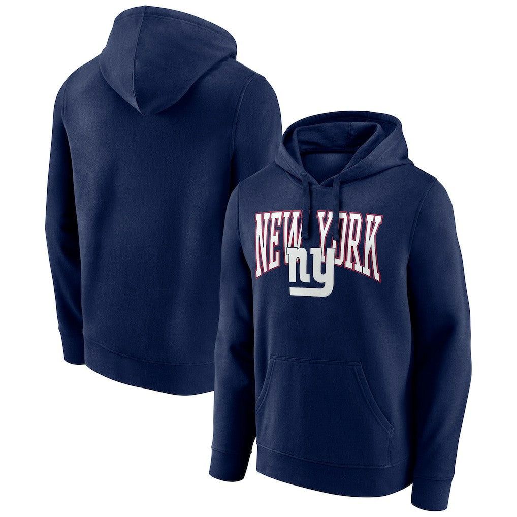 New York Giants Gridiron Classics Campus Standard Pullover Hoodie - Navy - NFL