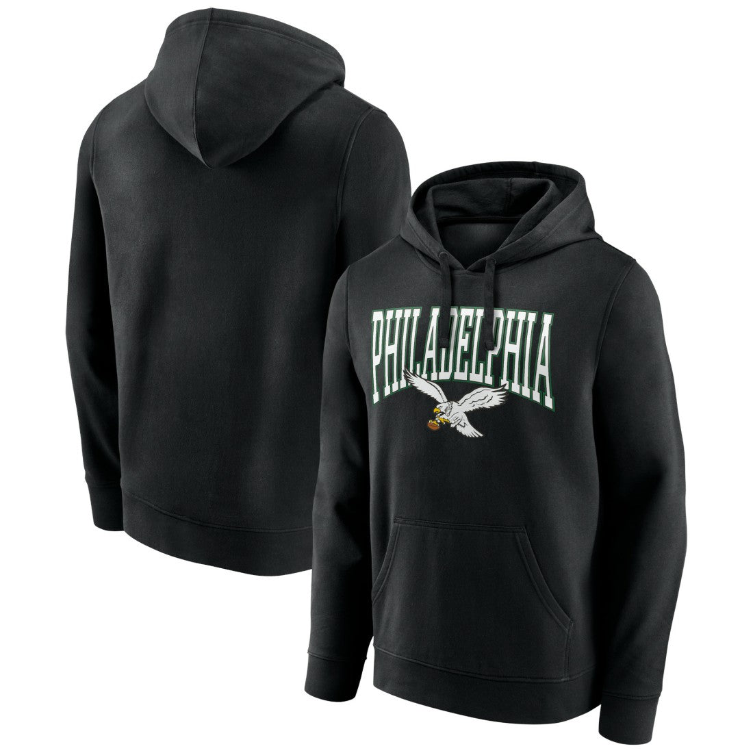 Philadelphia Eagles Gridiron Classics Campus Standard Pullover Hoodie - Black - NFL