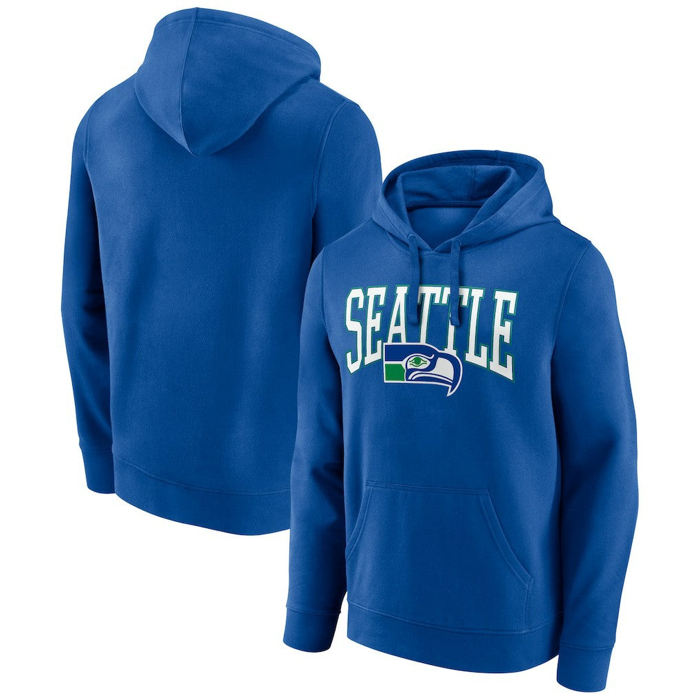 Seattle Seahawks Gridiron Classics Campus Standard Pullover Hoodie - Royal - NFL