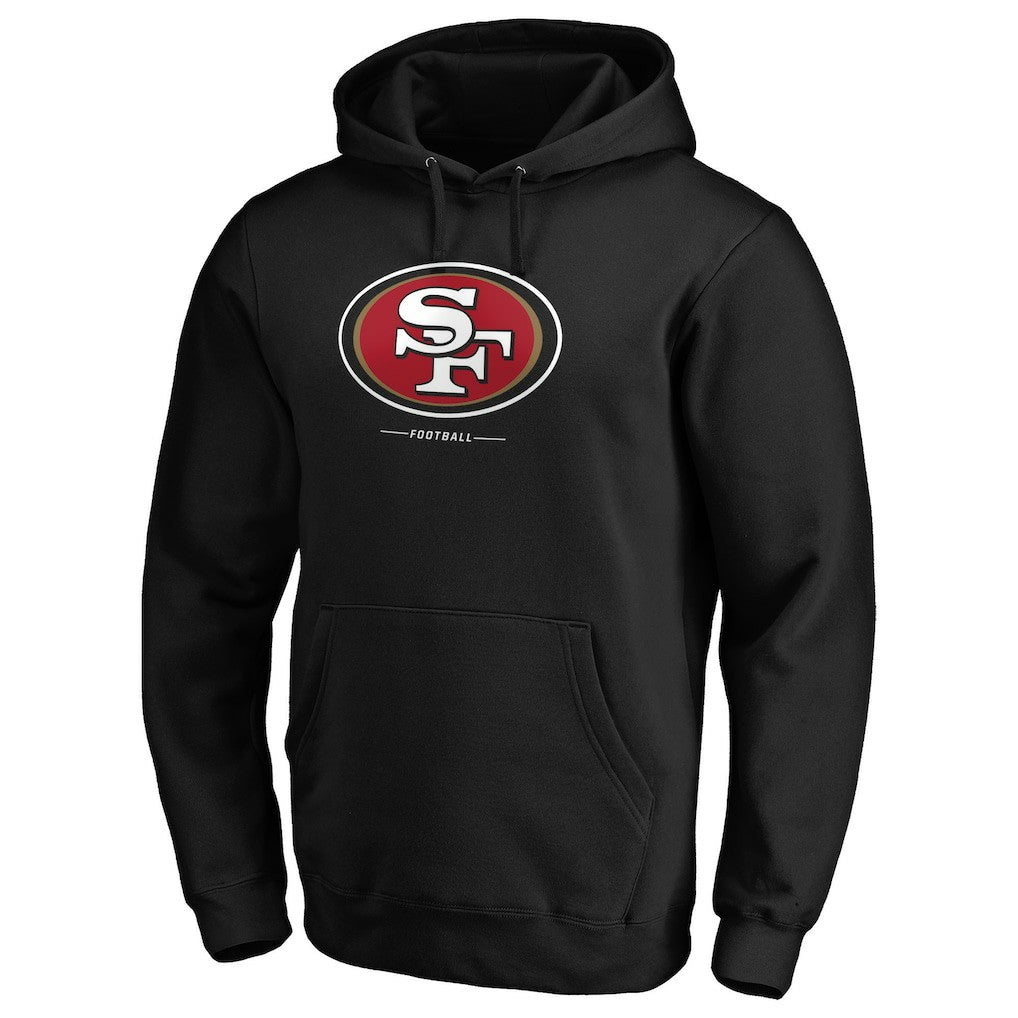 San Francisco 49ers Team Lockup Pullover Hoodie - Black - NFL