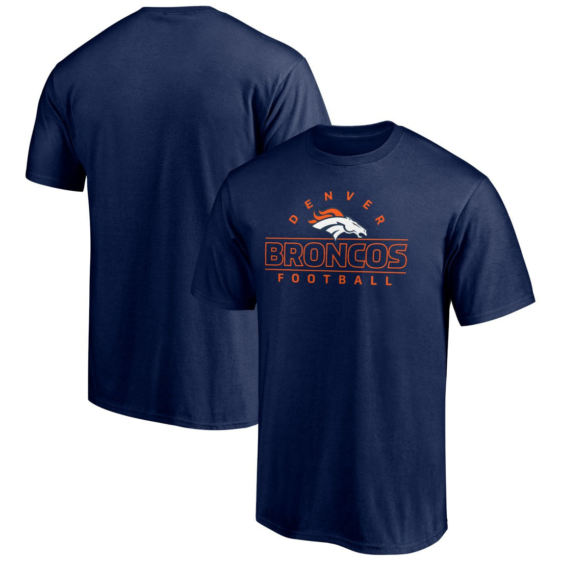 Denver Broncos Dual Threat T-Shirt - Navy - NFL