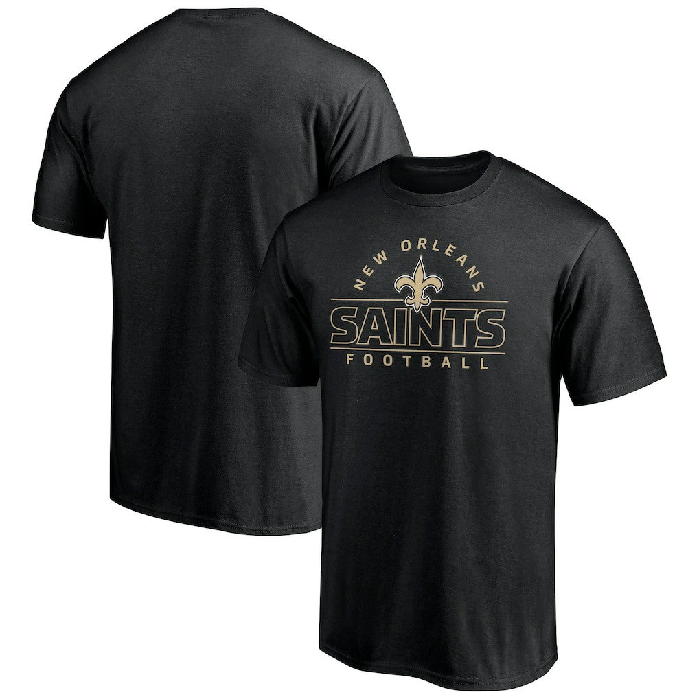 New Orleans Saints Dual Threat T-Shirt - Black - NFL