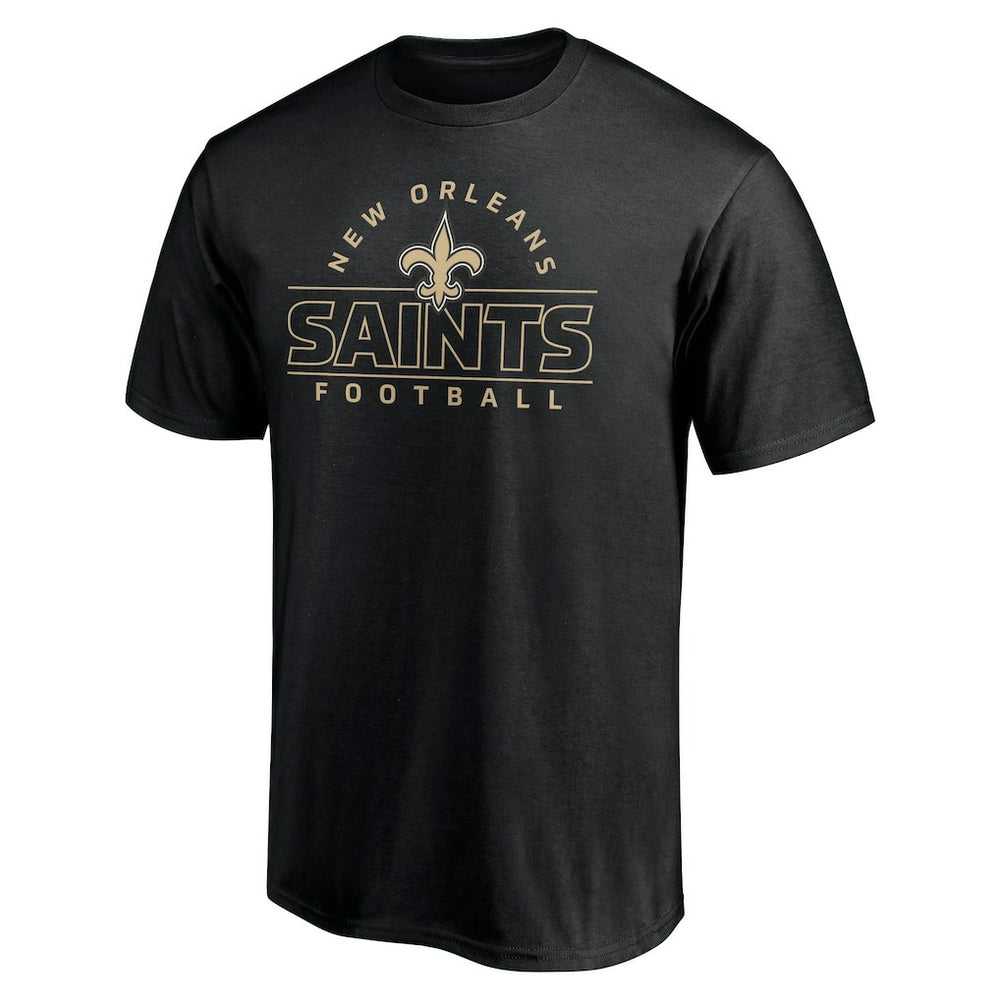 New Orleans Saints Dual Threat T-Shirt - Black - NFL
