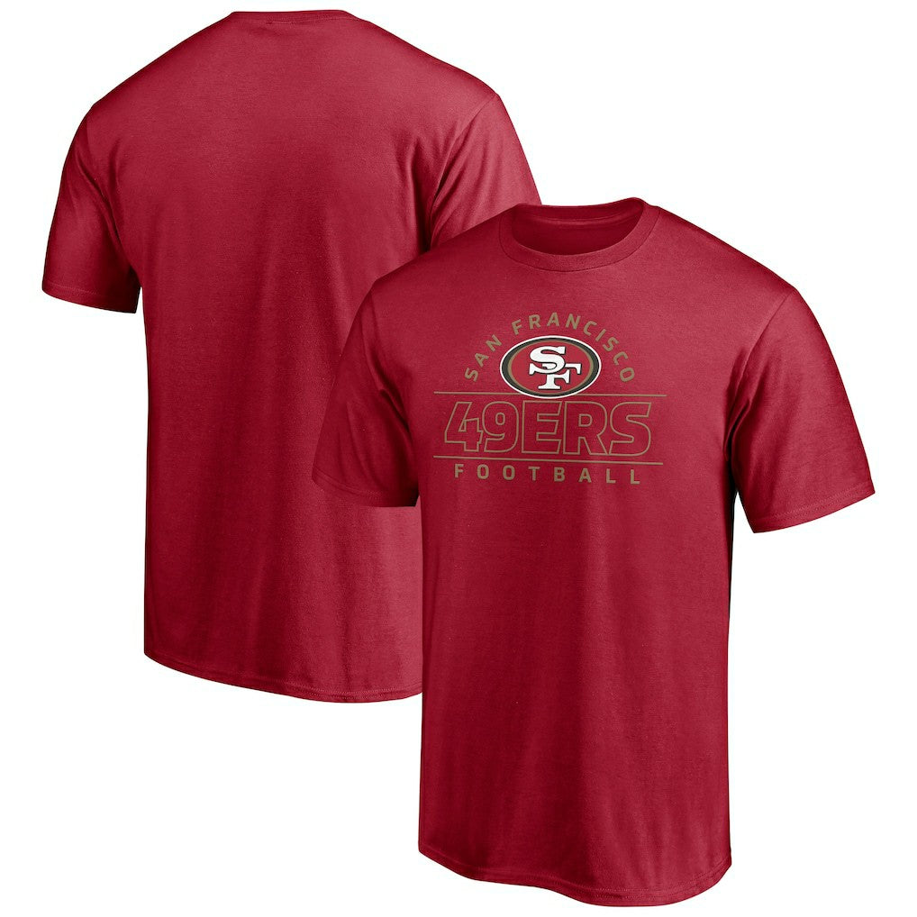 San Francisco 49ers Dual Threat T-Shirt - Scarlet - NFL