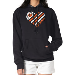 Baltimore Orioles G-III 4Her by Carl Banks Women's Heart Fleece Pullover Hoodie Online