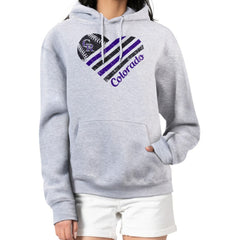 Colorado Rockies G-III 4Her by Carl Banks Women's Heart Fleece Pullover Hoodie Online