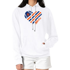 New York Mets G-III 4Her by Carl Banks Women's Heart Fleece Pullover Hoodie Sale