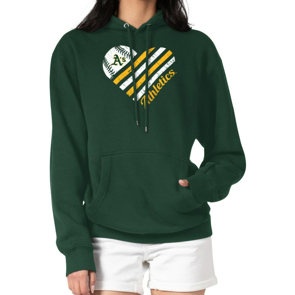 Athletics G-III 4Her by Carl Banks Women's Heart Fleece Pullover Hoodie Online