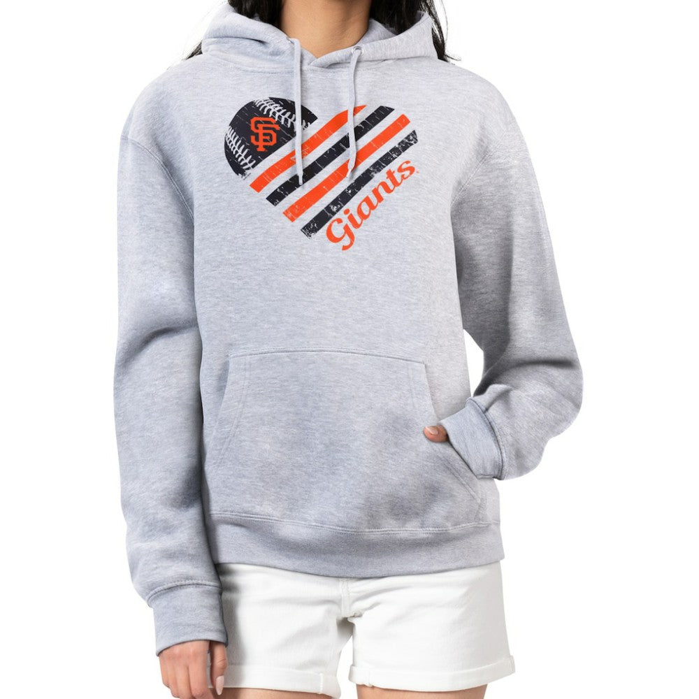San Francisco Giants G-III 4Her by Carl Banks Women's Heart Fleece Pullover Hoodie Near Me