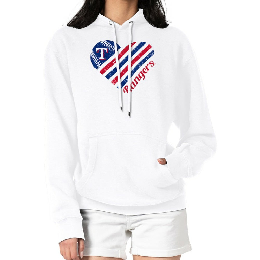 Texas Rangers G-III 4Her by Carl Banks Women's Heart Fleece Pullover Hoodie Near Me