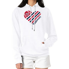 Washington Nationals G-III 4Her by Carl Banks Women's Heart Fleece Pullover Hoodie Near Me