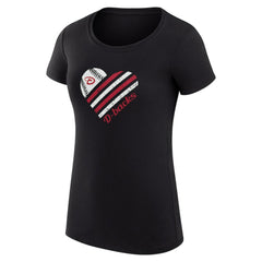 Arizona Diamondbacks G-III 4Her by Carl Banks Women's Super-Slim Fit Lightweight Heart Graphic T-Shirt Outlet