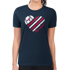 Atlanta Braves G-III 4Her by Carl Banks Women's Super-Slim Fit Lightweight Heart Graphic T-Shirt Near Me