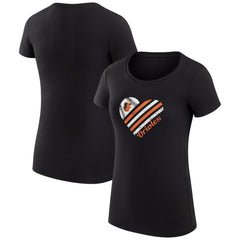 Baltimore Orioles G-III 4Her by Carl Banks Women's Super-Slim Fit Lightweight Heart Graphic T-Shirt Online