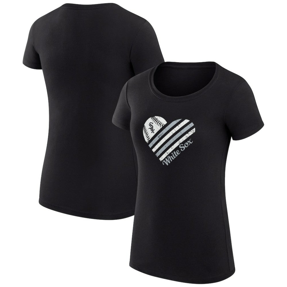 Chicago White Sox G-III 4Her by Carl Banks Women's Super-Slim Fit Lightweight Heart Graphic T-Shirt Near Me