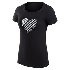 Chicago White Sox G-III 4Her by Carl Banks Women's Super-Slim Fit Lightweight Heart Graphic T-Shirt Near Me