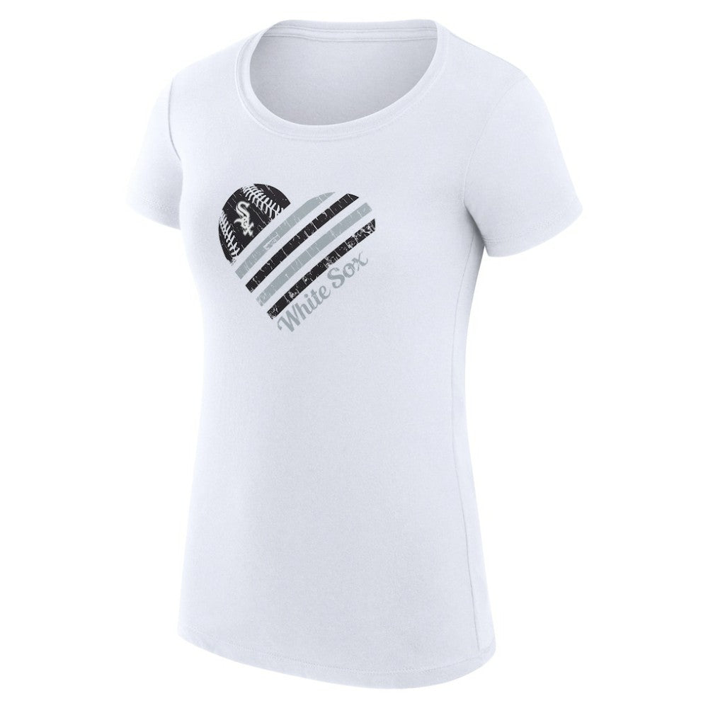 Chicago White Sox G-III 4Her by Carl Banks Women's Super-Slim Fit Lightweight Heart Graphic T-Shirt Online