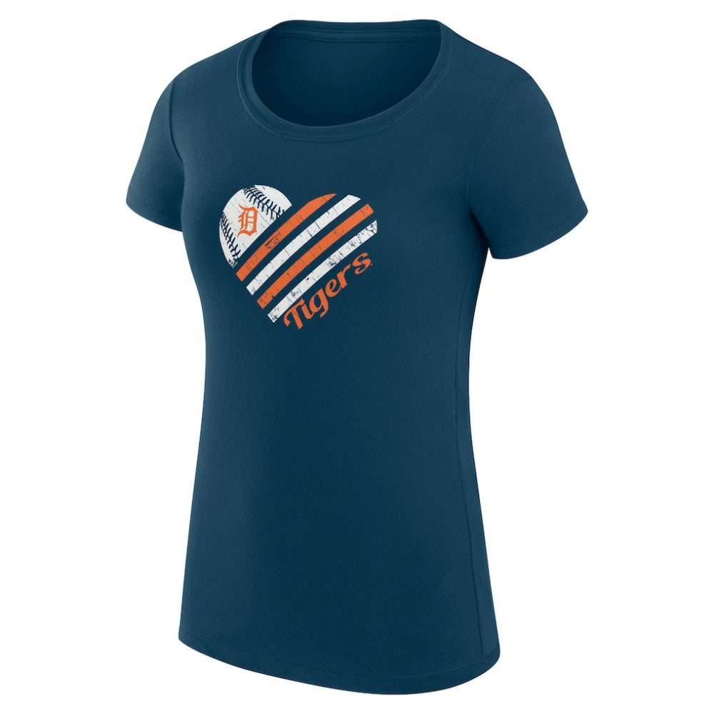 Detroit Tigers G-III 4Her by Carl Banks Women's Super-Slim Fit Lightweight Heart Graphic T-Shirt Discount