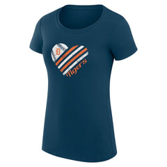 Detroit Tigers G-III 4Her by Carl Banks Women's Super-Slim Fit Lightweight Heart Graphic T-Shirt Discount