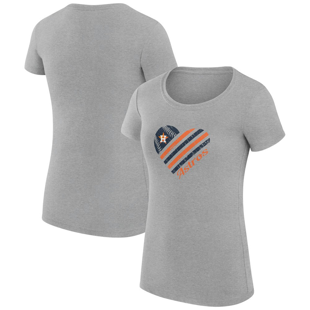 Houston Astros G-III 4Her by Carl Banks Women's Super-Slim Fit Lightweight Heart Graphic T-Shirt Near Me