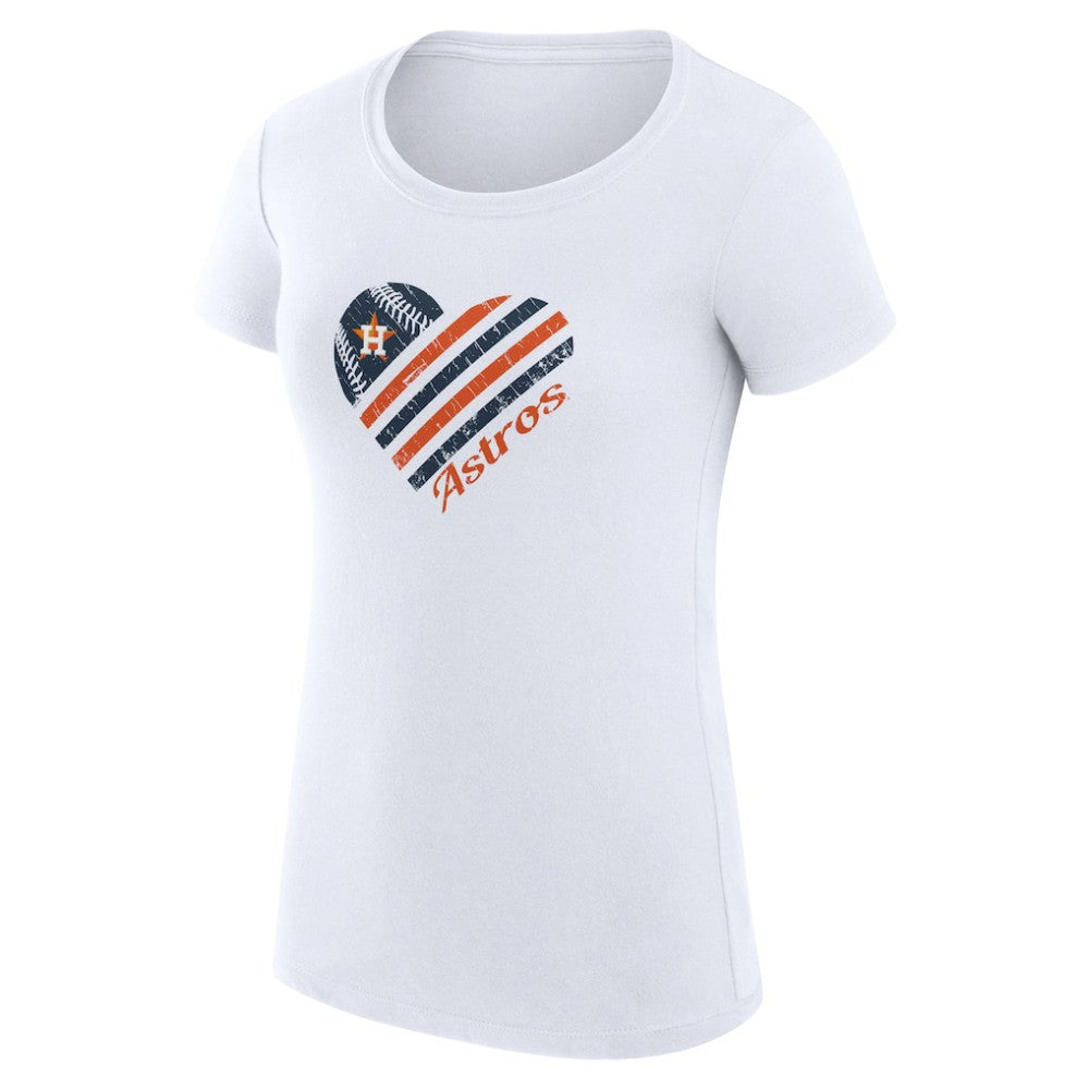 Houston Astros G-III 4Her by Carl Banks Women's Super-Slim Fit Lightweight Heart Graphic T-Shirt Online
