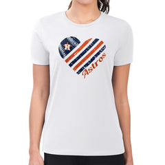 Houston Astros G-III 4Her by Carl Banks Women's Super-Slim Fit Lightweight Heart Graphic T-Shirt Online