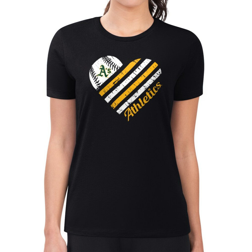 Athletics G-III 4Her by Carl Banks Women's Super-Slim Fit Lightweight Heart Graphic T-Shirt Online