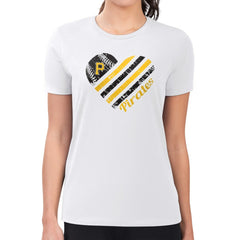 Pittsburgh Pirates G-III 4Her by Carl Banks Women's Super-Slim Fit Lightweight Heart Graphic T-Shirt Discount