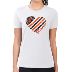 San Francisco Giants G-III 4Her by Carl Banks Women's Super-Slim Fit Lightweight Heart Graphic T-Shirt Discount