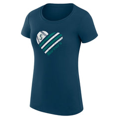 Seattle Mariners G-III 4Her by Carl Banks Women's Super-Slim Fit Lightweight Heart Graphic T-Shirt Online