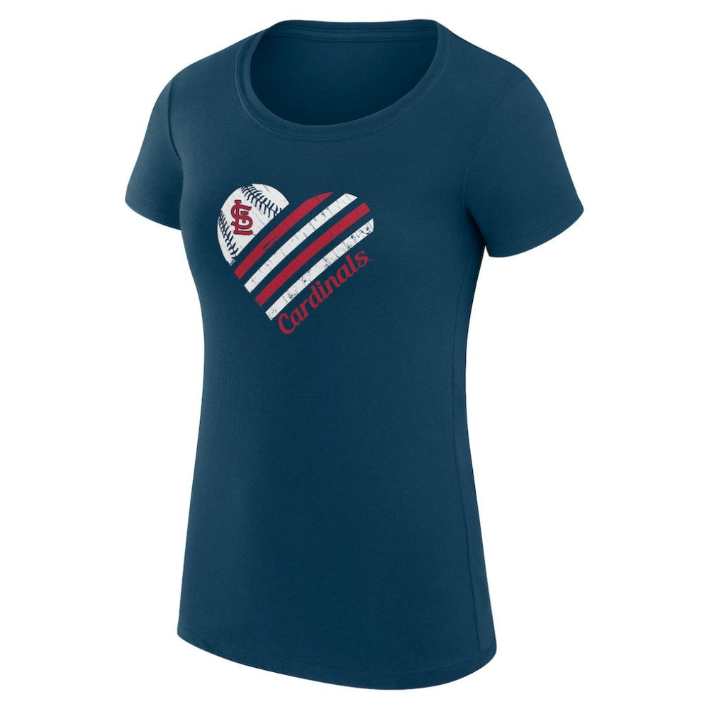 St. Louis Cardinals G-III 4Her by Carl Banks Women's Super-Slim Fit Lightweight Heart Graphic T-Shirt Near Me