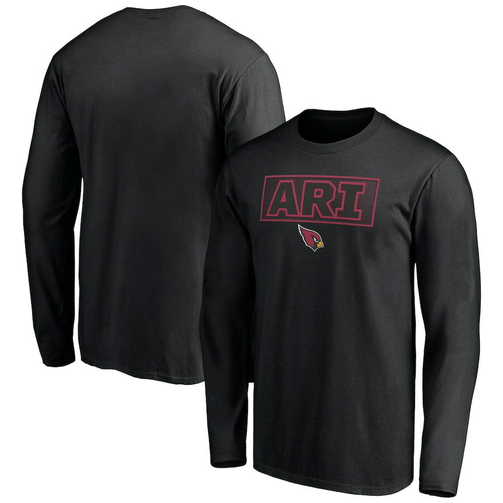 Arizona Cardinals Squad Throwbacks Long Sleeve T-Shirt - Black - NFL