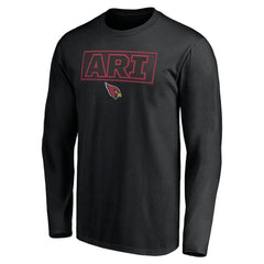 Arizona Cardinals Squad Throwbacks Long Sleeve T-Shirt - Black - NFL