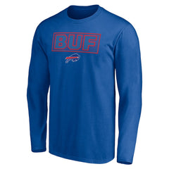 Buffalo Bills Squad Throwbacks Long Sleeve T-Shirt - Royal - NFL