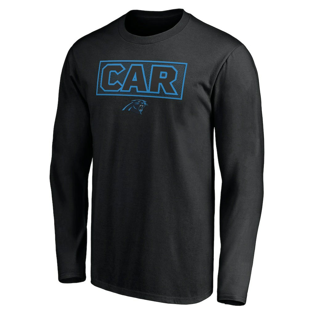 Carolina Panthers Squad Throwbacks Long Sleeve T-Shirt - Black - NFL
