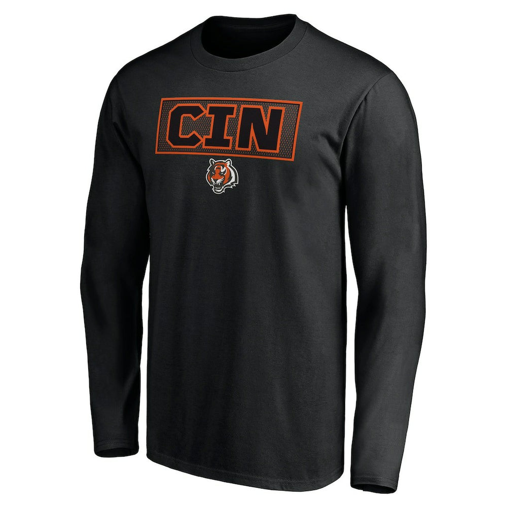Cincinnati Bengals Squad Throwbacks Long Sleeve T-Shirt - Black - NFL