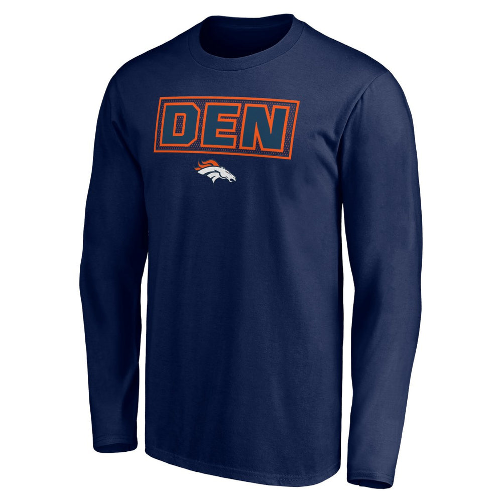Denver Broncos Squad Throwbacks Long Sleeve T-Shirt - Navy - NFL