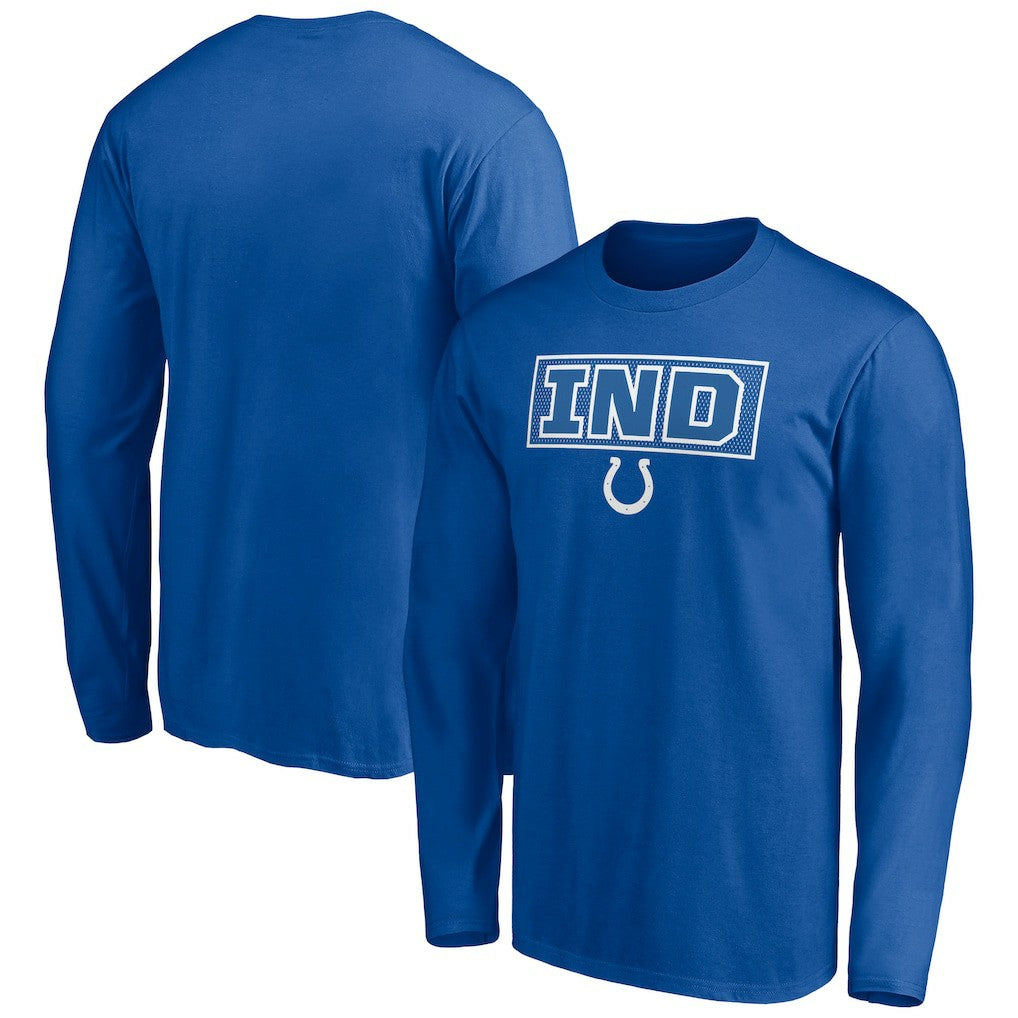 Indianapolis Colts Squad Throwbacks Long Sleeve T-Shirt - Royal - NFL