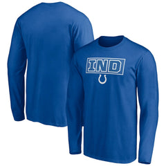 Indianapolis Colts Squad Throwbacks Long Sleeve T-Shirt - Royal - NFL