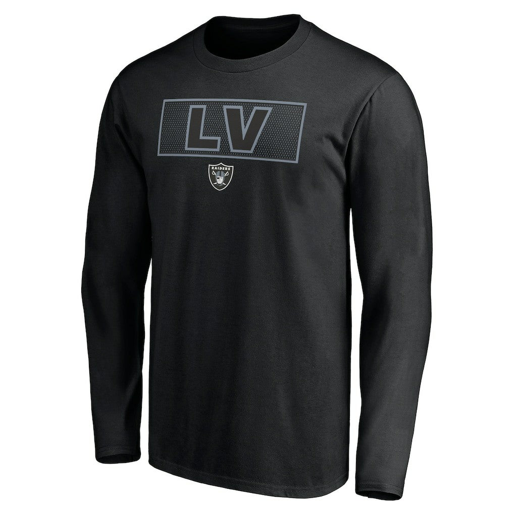 Las Vegas Raiders Squad Throwbacks Long Sleeve T-Shirt - Black - NFL