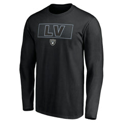 Las Vegas Raiders Squad Throwbacks Long Sleeve T-Shirt - Black - NFL