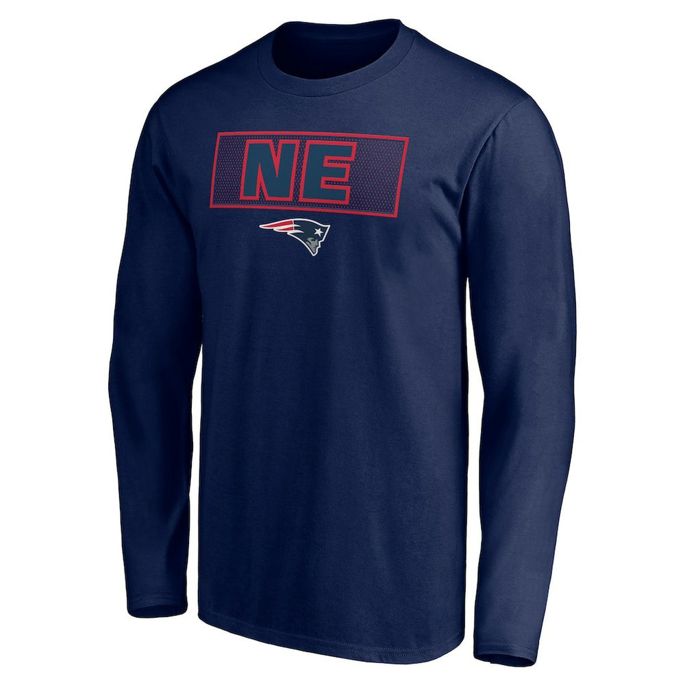 New England Patriots Squad Throwbacks Long Sleeve T-Shirt - Navy - NFL