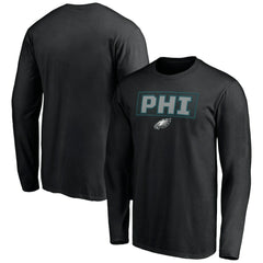 Philadelphia Eagles Squad Throwbacks Long Sleeve T-Shirt - Black - NFL