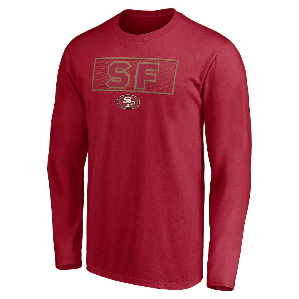 San Francisco 49ers Squad Throwbacks Long Sleeve T-Shirt - Scarlet - NFL