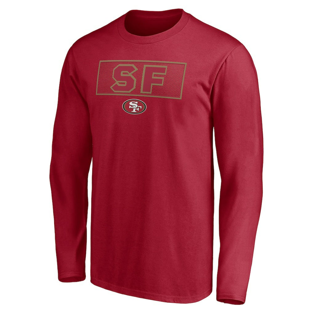 San Francisco 49ers Squad Throwbacks Long Sleeve T-Shirt - Scarlet - NFL