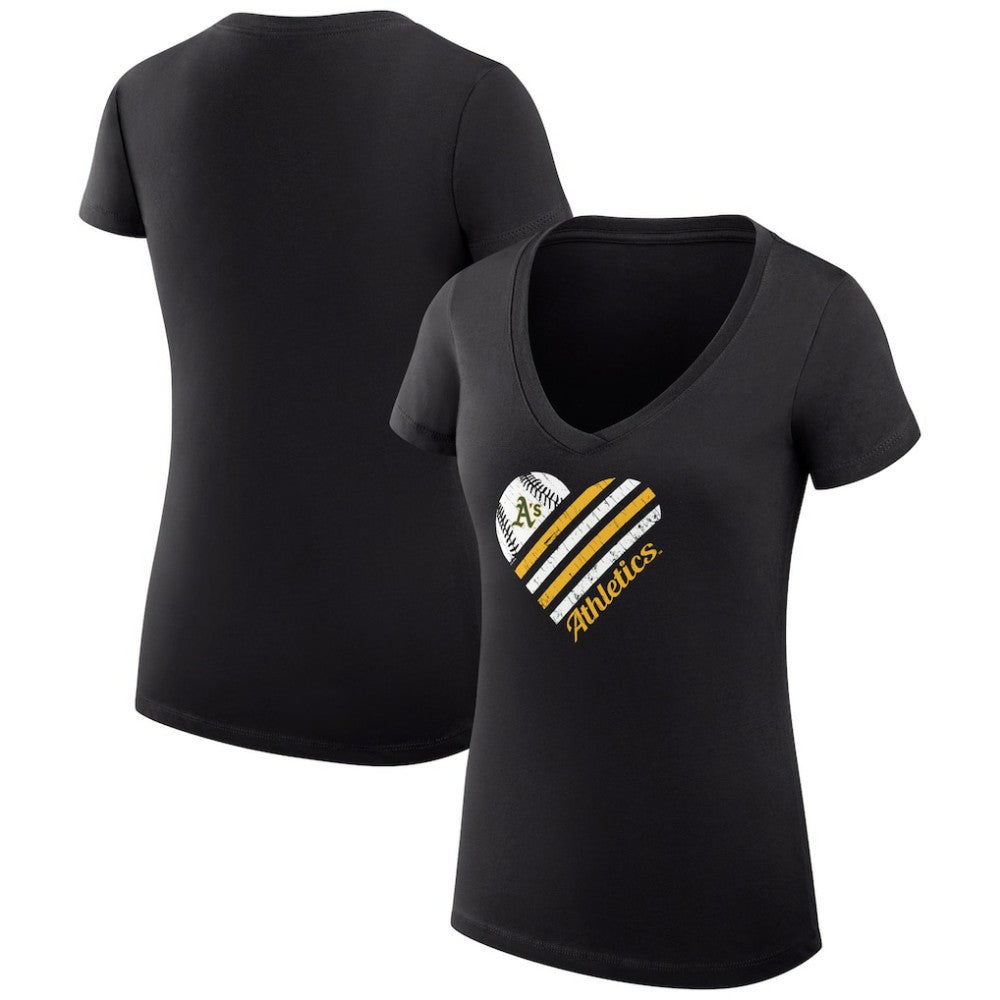 Athletics G-III 4Her by Carl Banks Women's Super-Slim Fit Lightweight Heart V-Neck T-Shirt Discount